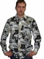 Рубашка Maestro, размер 50/L/176-182/43 ворот, мультиколор