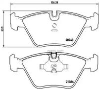 BREMBO P06012 Колодки тормозные, комплект передний