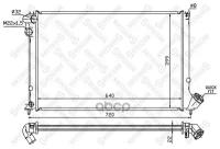 Радиатор системы охлаждения с ac peu Stellox 1025105SX