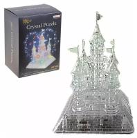 3D пазл КНР кристаллический, "Сказочный замок", 105 деталей, свет и звук, от батареек (9020)
