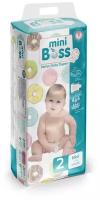 Детские подгузники в роддом для новорожденных Mini Boss № 2 Mini premium, 3-6 кг, 40 шт