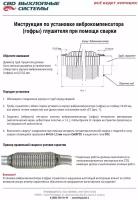 Гофра глушителя 50 x 200 3х-слойная WIRE MESH