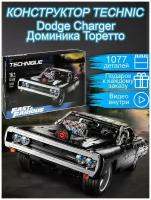 Конструктор Technic Dodge Charger Доминика Торетто 1077 деталей / техник машинка Форсаж Додж / авто спорткар Торетто / совместим