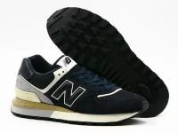 Кроссовки New Balance 574, полнота D, размер 10,5 US, синий