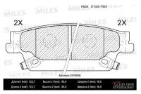 Колодки тормозные задние (смесь low-metallic) cadillac srx 04-08 (trw gdb4452) E410556 Miles E410556