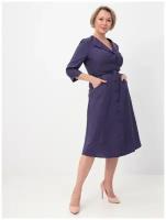 Платье женское KATHARINA KROSS KK-DT-324U-синий, Полуприталенный силуэт / Regular fit, цвет Синий, размер 52 (2XL)
