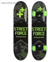 Скейтборд подростковый STREET FORCE 62х16 см, колёса PVC d=50 мм