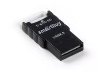 Картридер Smartbuy 707, USB 2.0 - microSD, черный