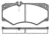 Колодки дисковые п. MB 207D-510D 77-94 перед Stellox 058 030-SX