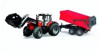 Трактор Massey Ferguson 7480 с погрузчиком и прице