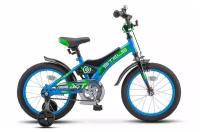 Велосипед детский для мальчика STELS Jet 16 2021голубой/зеленый