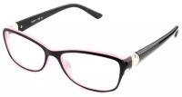Готовые очки для зрения розовые с диоптриями -5.50 футляр