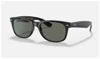 Мужские, женские солнцезащитные очки Ray-Ban RB 2132 901/58, цвет: черный, цвет линзы: зеленый, вайфареры, ацетат