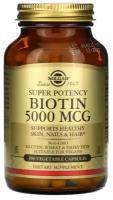 Solgar Biotin 5000 mcg 100 Vcaps