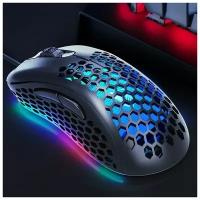 Мышь T-WOLF G540 MB-1.4, игровая, оптическая, с подсветкой, 3200 dpi, 1.5 м, USB, черная