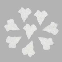 Астра YX15-118 Бумажные листья с блестками, 4,5*4 см, упак./8 шт, 'Астра' (серебряный)
