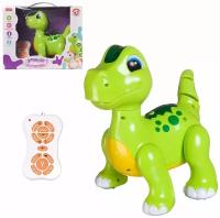 Интерактивная игрушка Junfa Toys Интерактивная игрушка на р/у "Динозаврик", световые и звуковые эффекты
