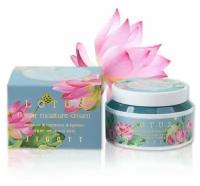 Jigott Flower Lotus Крем глубоко увлажняющий с экстрактом лотоса, для любого типа кожи, 100 мл