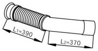 53252 DINEX Труба выхлопная глушителя MERCEDES Actros (нерж) DINEX