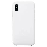 Силиконовая накладка без логотипа (Silicone Case) для Apple iPhone X/XS белый
