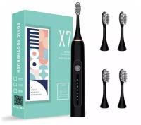 Звуковая зубная щетка Sonic Toothbrush Smarter X-7, черная