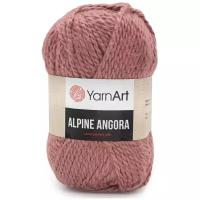 Пряжа для вязания YarnArt 'Alpine Angora' 150гр 150м (20% шерсть, 80% акрил) (342 пыльная роза), 3 мотка