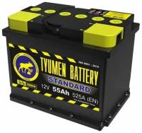 Аккумулятор автомобильный TYUMEN BATTERY STANDARD 6СТ-55 прям. 242x175x190