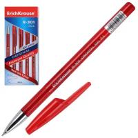 Ручка гелевая Erich Krause R-301 Original Gel, корпус прозрачный, 0,5 мм, линия 0,4 мм, красная (42722)
