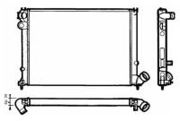 Основной радиатор (двигателя) Nrf 58076 для Peugeot 406