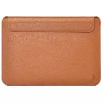 Чехол WiWU Genuine Leather Laptop Sleeve для MacBook 13.3inch Brown