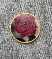 Значок времен СССР - Красная Роза - Цветок