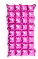 Панно фольгированное 74 × 142 см, 4 ряда, цвет розовый