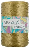 Пряжа Arachna "Raffia" 100% полипропилен 5 штук по 50 г ± 10 г, длина 200 м ± 12 м №43 оливковый