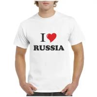 Футболка CoolPodarok Путешествия. I love Russia