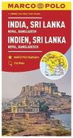 Карта Indien SriLanka Bangladesch MarcoPolo