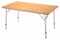 Туристический стол KING CAMP 3929 Bamboo Folding table, алюм (120Х70Х70 см)