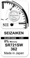 Батарейка SEIZAIKEN 362 (SR721SW) Silver Oxide 1.55V (1 шт)