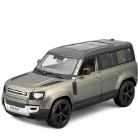 Машина Bburago 2022 Land Rover Defender 110 1/24 зеленый 18-21101