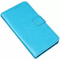 Чехол-книжка MyPads для Sony Xperia Z3 Compact D5803 водоотталкивающий с мульти-подставкой на жесткой металлической основе голубой