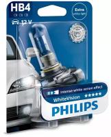 Лампа 12 В HB4 55 Bт White Vision галогенная блистер Philips