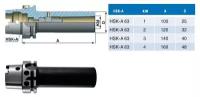 Втулка переходная с хвостовиком HSK-А 63 на КМ4 с резьб. отверст. М16 (с затяжным винтом) для концевых фрез