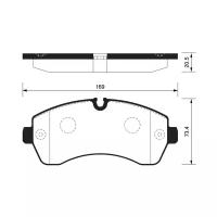 Колодки Передние Mercedes Sprinter (906), Vw Crafter 06- Sp1425 Sangsin brake арт. SP1425