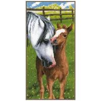 Набор для вышивания "Vervaco" PN-0165355 "Лошадь и жеребенок" 40 х 20 см