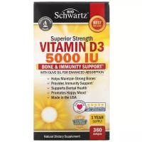 Капсулы BioSchwartz Vitamin D3 5000 IU, 360 шт