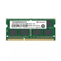 Transcend Оперативная память для ноутбука 2Gb (1x2Gb) PC3-10600 1333MHz DDR3 SO-DIMM CL9 Transcend TS256MSK64V3U