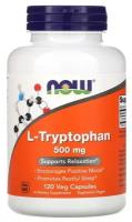 Капсулы NOW L-Tryptophan, 500 мг, 120 шт