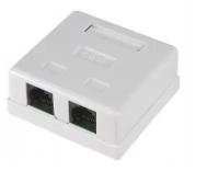 Розетка компьютерная-2 RJ-45 CAT5e (03-0151)