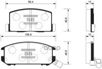 Колодки тормозные задние SP1437 для TOYOTA AVENSIS,CAMRY, CARINA,CELICA (1.6-2.0/D),16V 1984>,COROLLA 1986-03