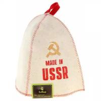 Подарки Шапка для бани "Made in USSR" из войлока