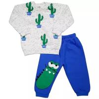Комплект детский Ramcocuk размер 92, белый/синий/зеленый